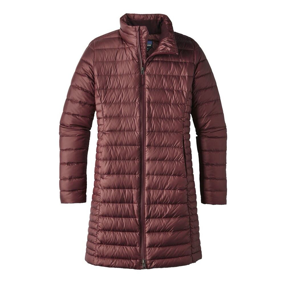 Patagonia Jacket Womens Sz XS Maroon Ultralight Fiona Down Parka Full Zip Puffer